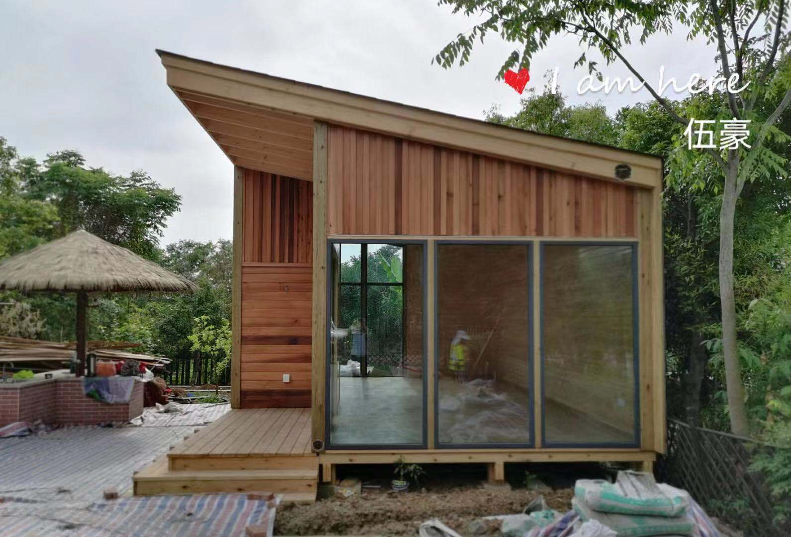 三圣乡汽车营地木屋建筑 成都伍豪木结构建筑工程打造自然栖居典范
